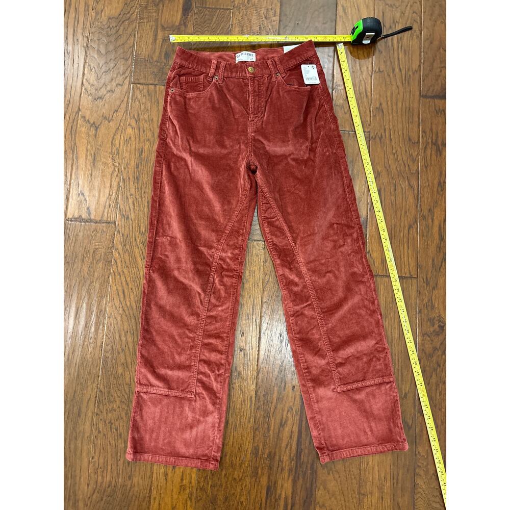 Free People burnt red corduroys